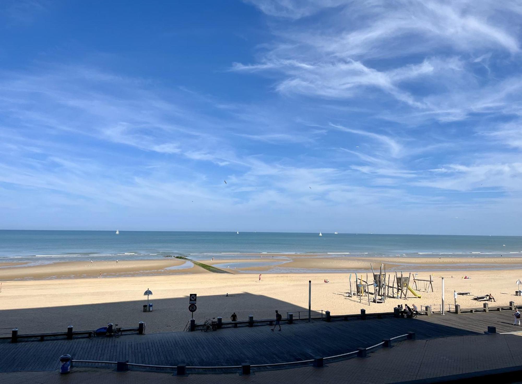 Panoramic Seaview Apartment With Free Private Garage Oostende Exterior foto